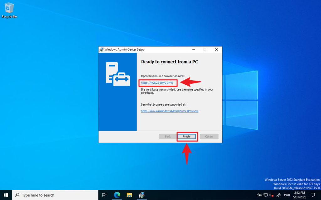 INSTALLING WINDOWS ADMIN CENTER ON SERVER CORE visual data 7
